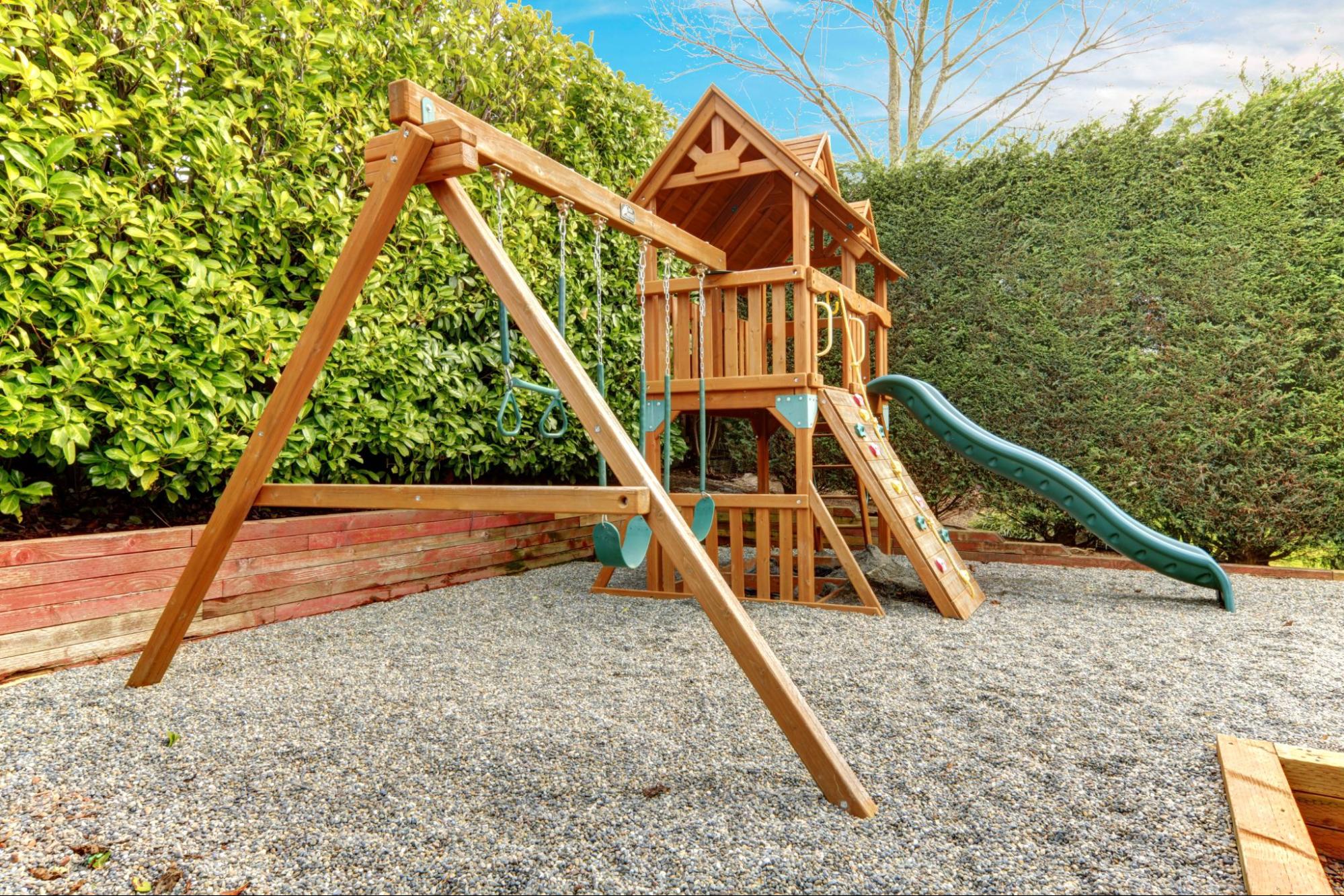 Even backyard playgrounds should have playground insurance.